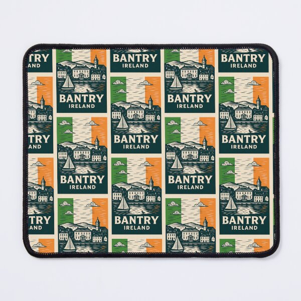 Item preview, Bantry Ireland Linocut Style designed and sold by Thistle-TShop.