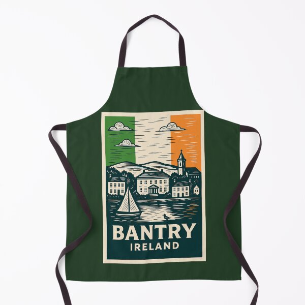 Artikelvorschau, Bantry, Irland, Linolschnitt-Stil entworfen und verkauft von Thistle-TShop.