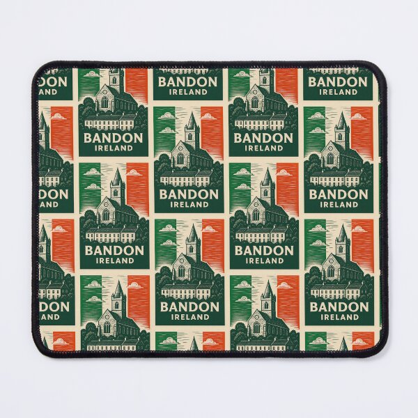 Item preview, Bandon Ireland Linocut Style  designed and sold by Thistle-TShop.