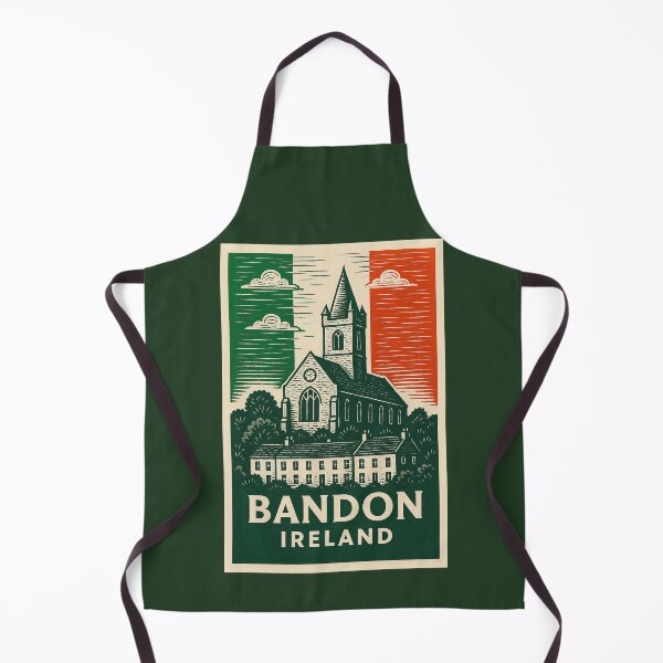 Artikelvorschau, Bandon, Irland, Linolschnitt-Stil entworfen und verkauft von Thistle-TShop.