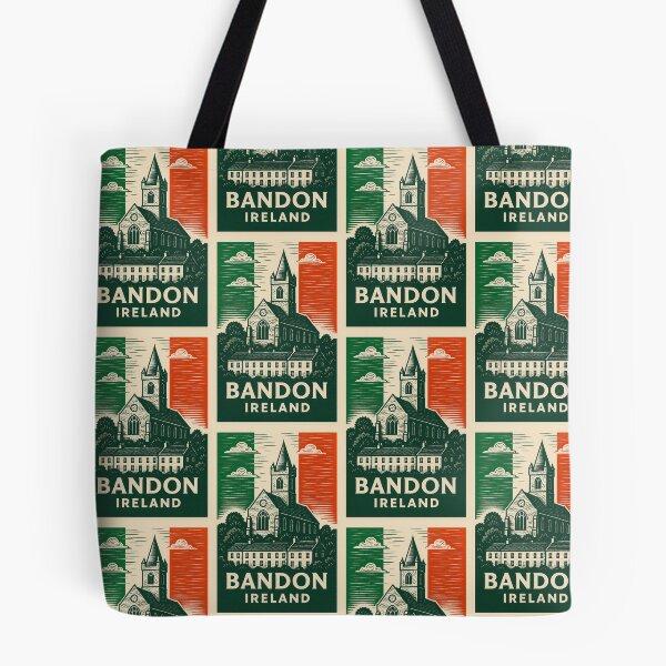 Item preview, Bandon Ireland Linocut Style  designed and sold by Thistle-TShop.