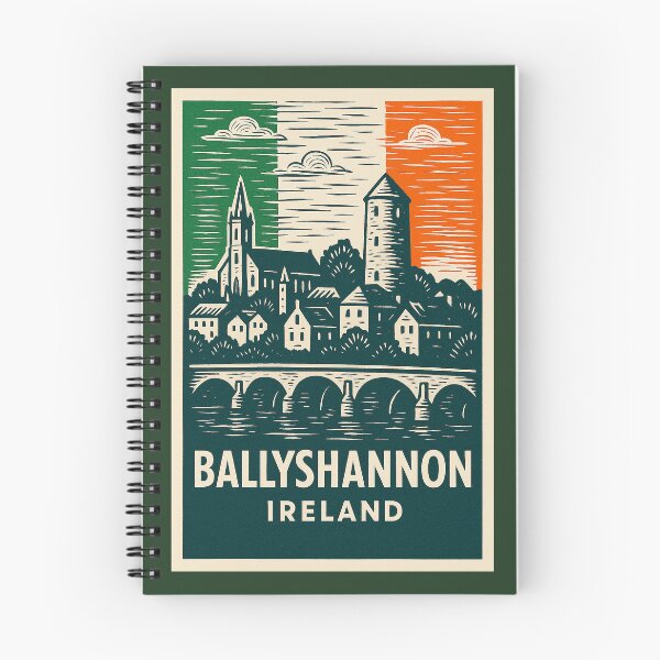 Item preview, Ballyshannon Ireland Linocut Style  designed and sold by Thistle-TShop.