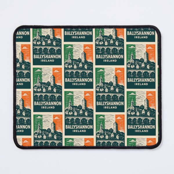 Item preview, Ballyshannon Ireland Linocut Style  designed and sold by Thistle-TShop.