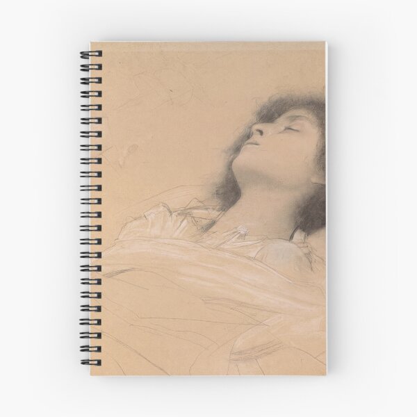 Item preview, Reclining Girl Juliet by Gustav Klimt: Dreamy Vienna Secession Study Poster designed and sold by artofuniverse.