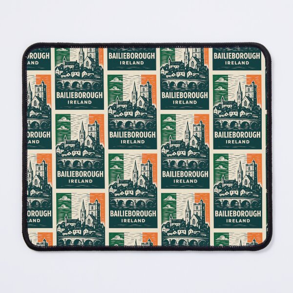 Item preview, Bailieborough Ireland Linocut Style designed and sold by Thistle-TShop.