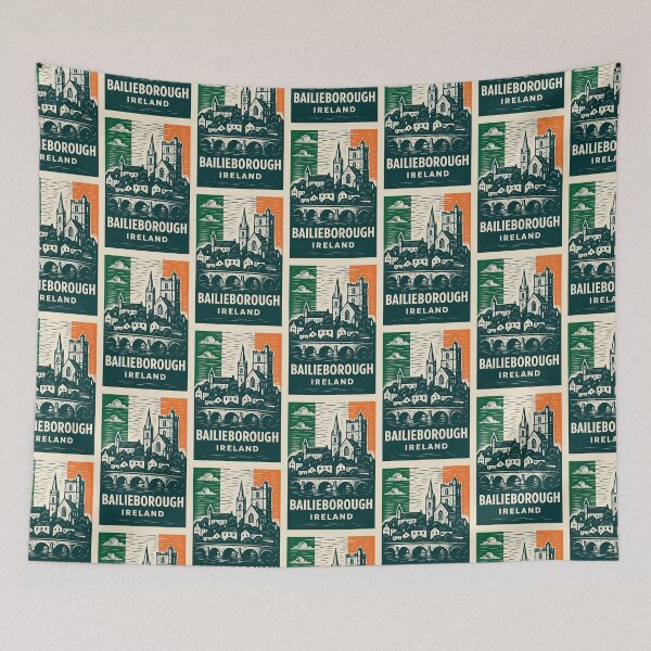 Item preview, Bailieborough Ireland Linocut Style  designed and sold by Thistle-TShop.