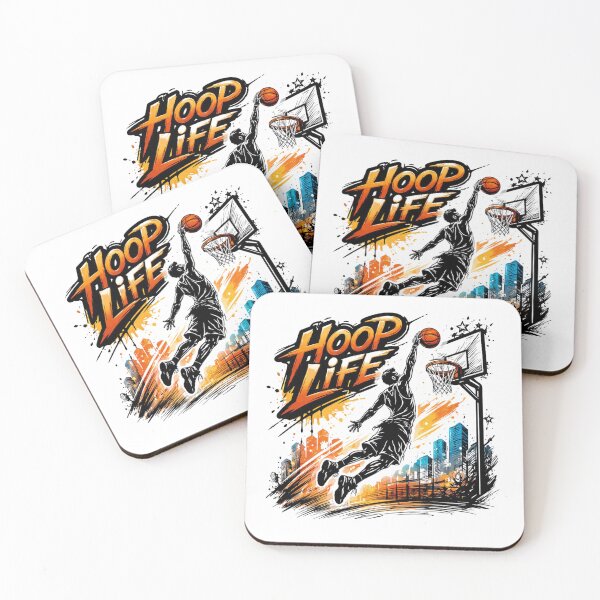 Item preview, HOOP LIFE – Street Basketball Jump Shot Urban Art T-Shirt designed and sold by RMTrendy.