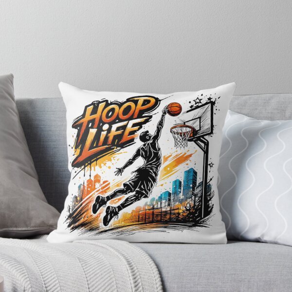 Item preview, HOOP LIFE – Street Basketball Jump Shot Urban Art T-Shirt designed and sold by RMTrendy.