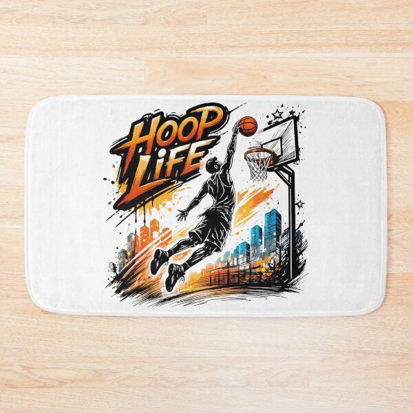 Item preview, HOOP LIFE – Street Basketball Jump Shot Urban Art T-Shirt designed and sold by RMTrendy.