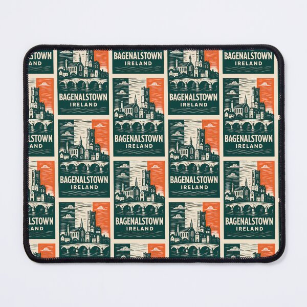 Item preview, Bagenalstown Ireland Linocut Style designed and sold by Thistle-TShop.