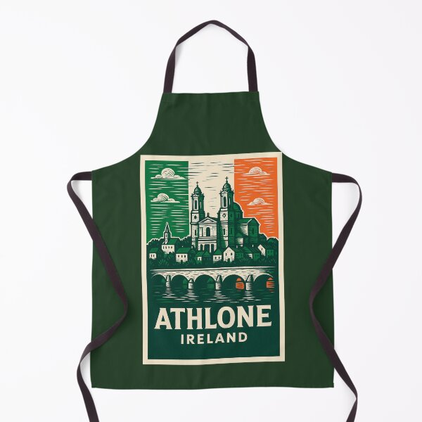Item preview, Athlone Ireland Linocut Style designed and sold by Thistle-TShop.