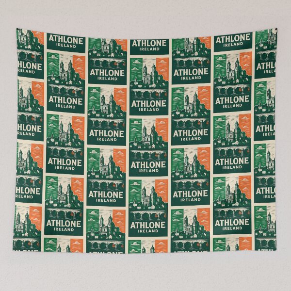 Item preview, Athlone Ireland Linocut Style  designed and sold by Thistle-TShop.