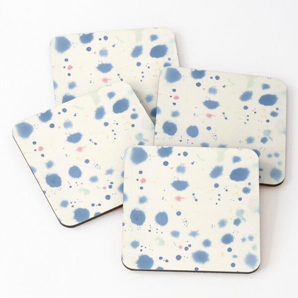 Item preview, Cloudy Abstract Indigo Blue Spots designed and sold by trajeado14.