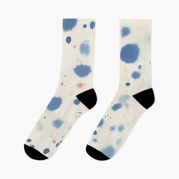 Item preview, Cloudy Abstract Indigo Blue Spots designed and sold by trajeado14.