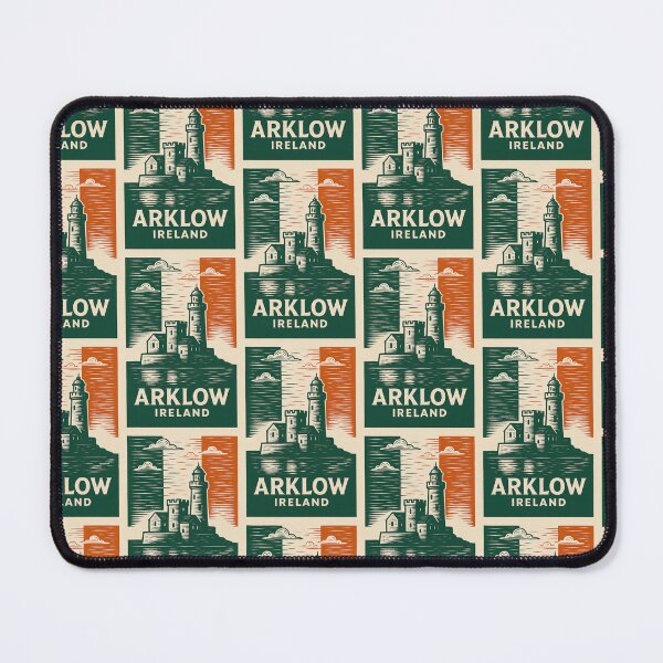 Item preview, Arklow Ireland Linocut Style designed and sold by Thistle-TShop.