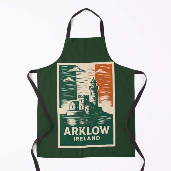 Artikelvorschau, Arklow, Irland, Linolschnitt-Stil entworfen und verkauft von Thistle-TShop.