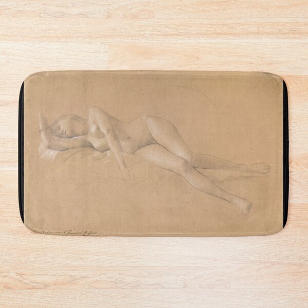 Item preview, Reclining Maenad Study for Altar of Dionysus by Gustav Klimt: Fine Art Poster designed and sold by artofuniverse.