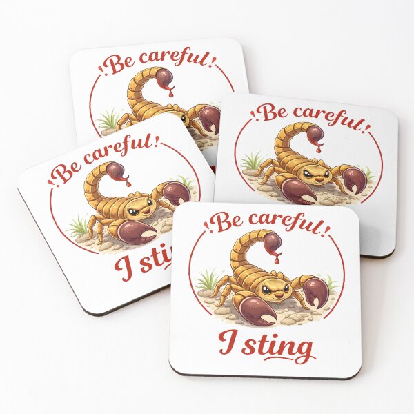 Item preview, Be Careful I Sting Cute Scorpion | Funny Kawaii Desert Animal Design designed and sold by VoidBloom Studio.