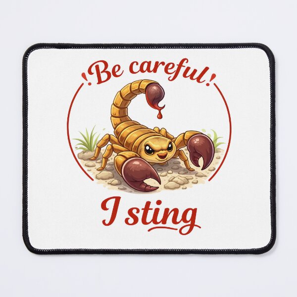 Item preview, Be Careful I Sting Cute Scorpion | Funny Kawaii Desert Animal Design designed and sold by VoidBloom Studio.