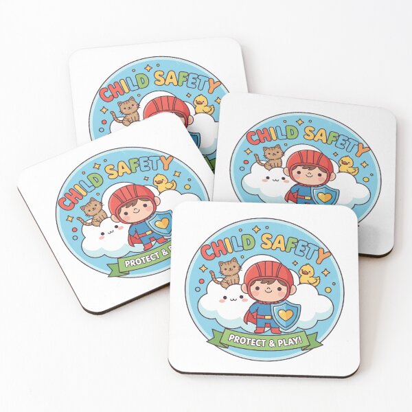 Item preview, Cute Little Hero Child Safety - Protect & Play Kawaii Sticker designed and sold by Fatomfatom.