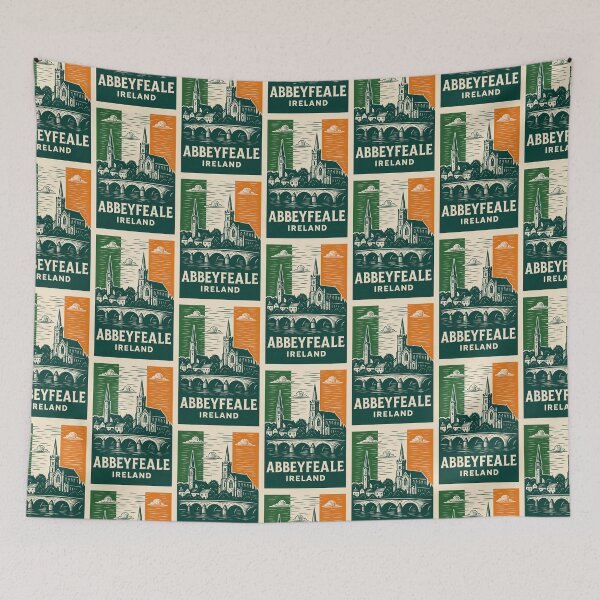 Item preview, Abbeyfeale Ireland Linocut Style  designed and sold by Thistle-TShop.
