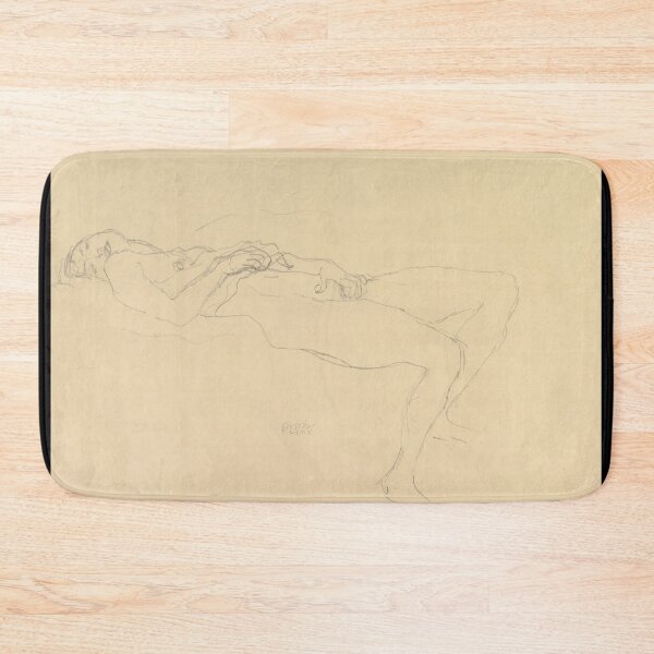 Item preview, Copy of Reclining Maenad Study for Altar of Dionysus by Gustav Klimt: Fine Art Poster designed and sold by artofuniverse.