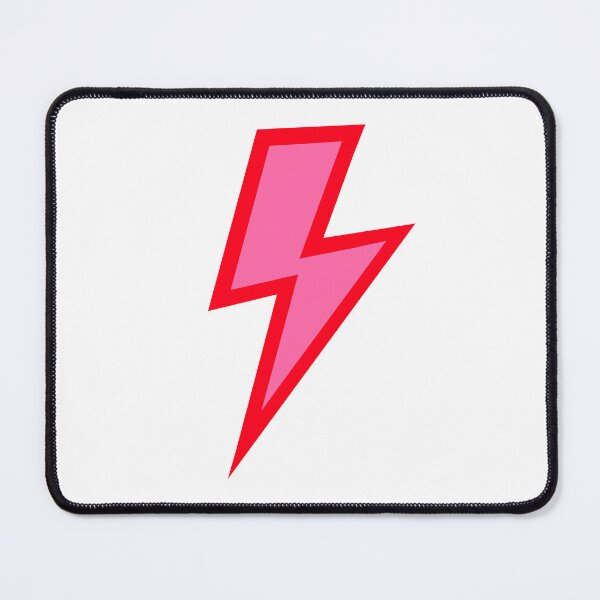 Item preview, Pink Lightning Bolt with Red Outline  designed and sold by OneThreeSix.