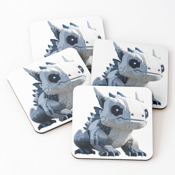 Item preview, Cute Blocky Dragon Creature designed and sold by Flex Brix.