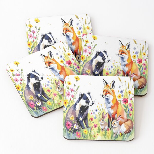 Item preview, Happy Birthday card with wild flowers and wild life designed and sold by JackFreestone.
