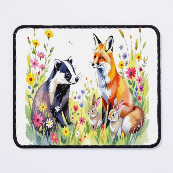Item preview, Happy Birthday card with wild flowers and wild life designed and sold by JackFreestone.
