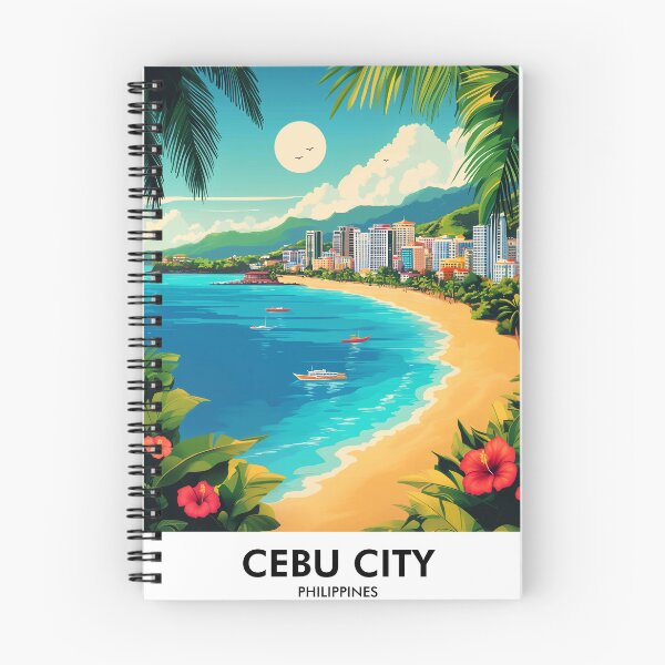 Artikelvorschau, Cebu City Philippinen Retro Reisedruck entworfen und verkauft von HomeLivingCo.