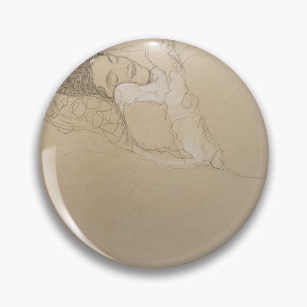 Item preview, Reclining Semi Nude Facing Left by Gustav Klimt: Minimalist Figure Study designed and sold by artofuniverse.
