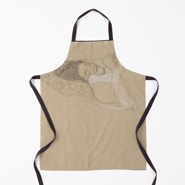 Item preview, Reclining Semi Nude Facing Left by Gustav Klimt: Minimalist Figure Study designed and sold by artofuniverse.