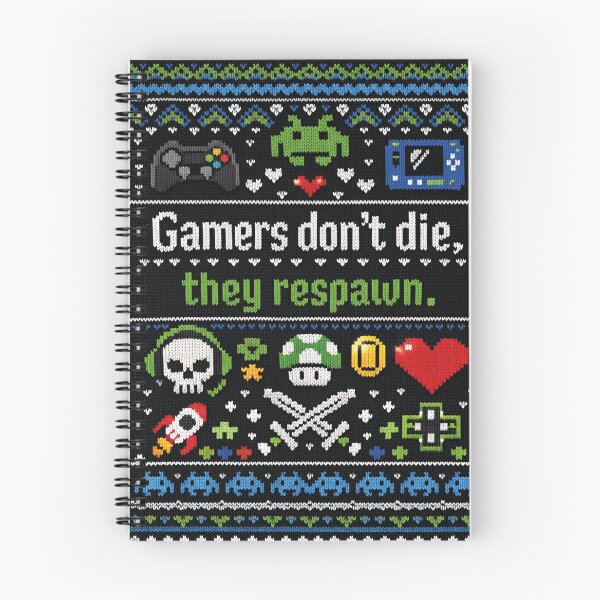 Item preview, Gamers don't die they respawn knitted design designed and sold by Mauswohn.