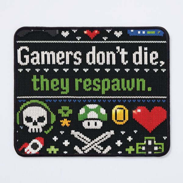 Item preview, Gamers don't die they respawn knitted design designed and sold by Mauswohn.