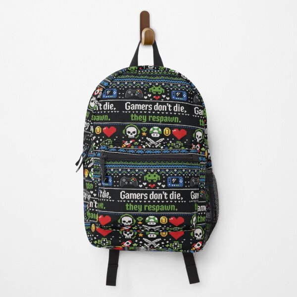 Item preview, Gamers don't die they respawn knitted design designed and sold by Mauswohn.