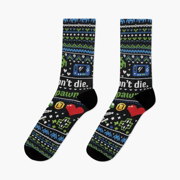 Item preview, Gamers don't die they respawn knitted design designed and sold by Mauswohn.