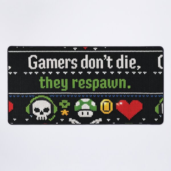 Item preview, Gamers don't die they respawn knitted design designed and sold by Mauswohn.