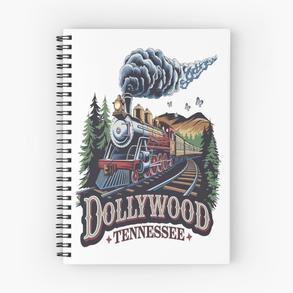 Item preview, Dollywood Tennessee Vintage Steam Train | Retro Railroad Travel Art designed and sold by Globalcitytees.