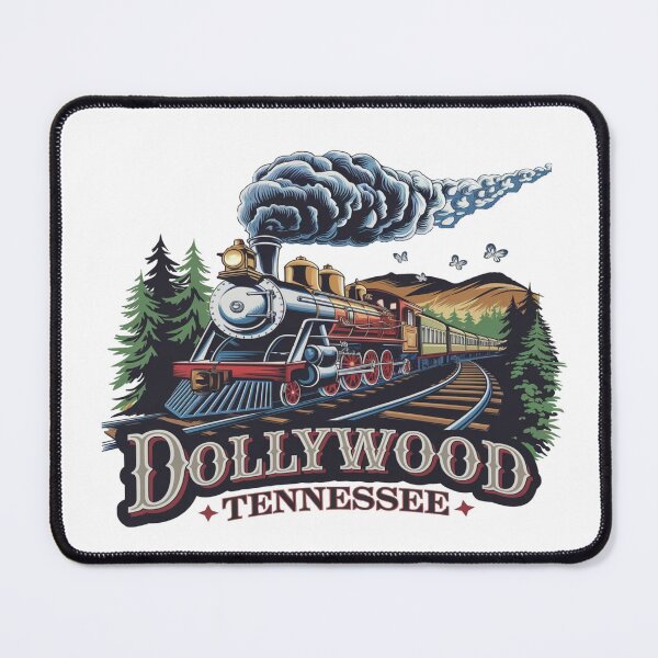 Item preview, Dollywood Tennessee Vintage Steam Train | Retro Railroad Travel Art designed and sold by Globalcitytees.