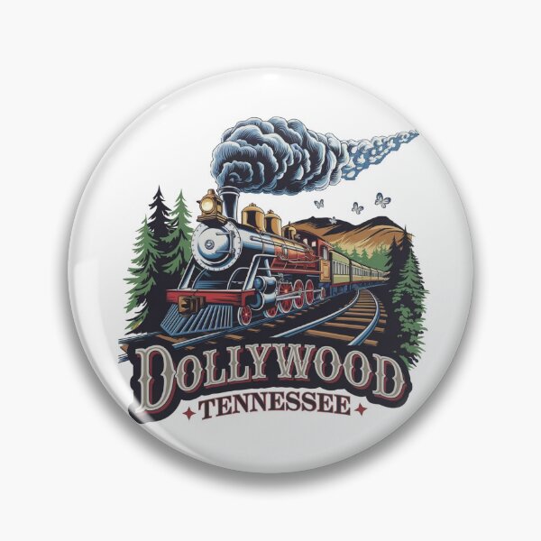 Item preview, Dollywood Tennessee Vintage Steam Train | Retro Railroad Travel Art designed and sold by Globalcitytees.