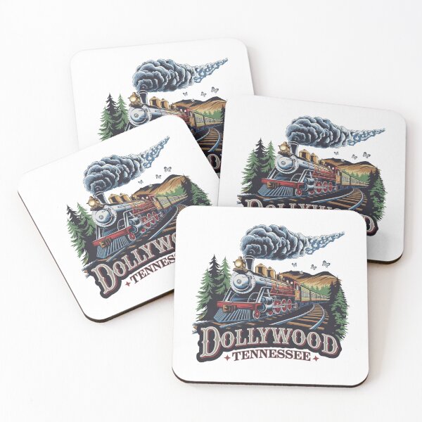Item preview, Dollywood Tennessee Vintage Steam Train | Retro Railroad Travel Art designed and sold by Globalcitytees.