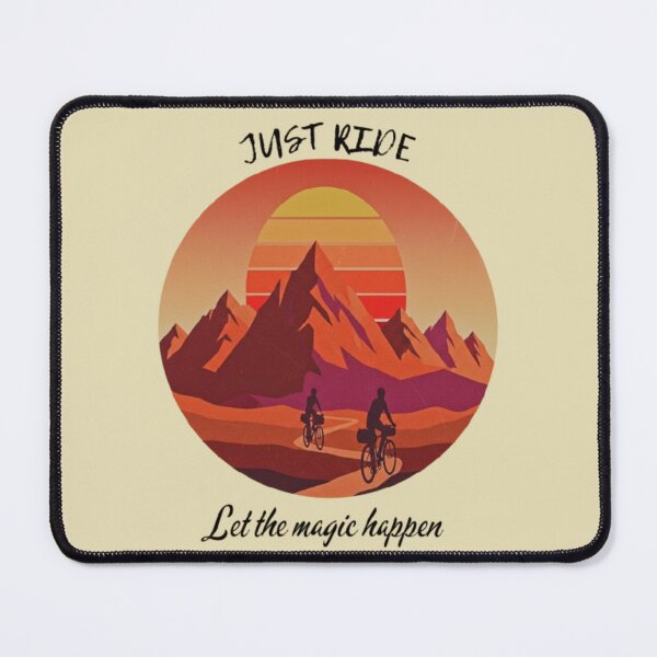 Item preview, Bikepacking Adventure - Retro Mountain Sunset designed and sold by Stefanrajzer.