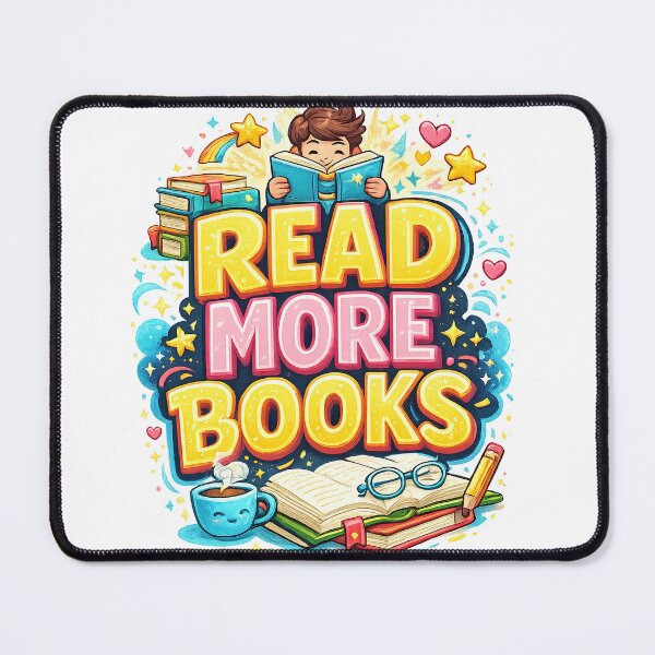 Item preview, Read More Books – Cute Reading Illustration for Book Lovers designed and sold by Ramkumar2025.