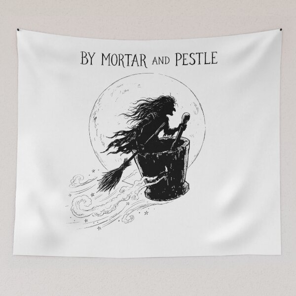 Item preview, By Mortar and Pestle - Baba Yaga Witch designed and sold by bapupa.