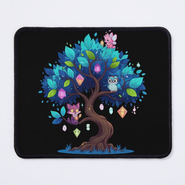 Item preview, Whimsical Fantasy Tree – Magical Night Forest Illustration designed and sold by Ramkumar2025.