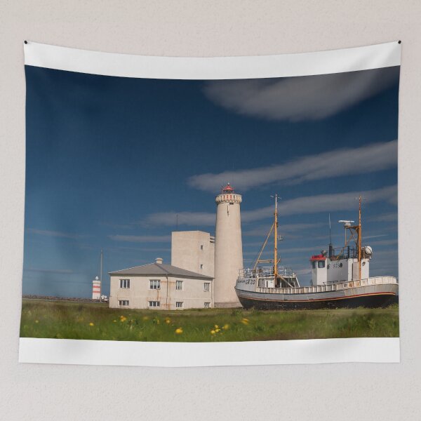 Item preview, Gardur Inn and Lighthouse designed and sold by DiFigianoPhoto.