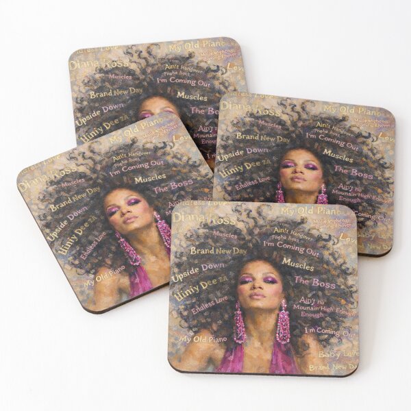 Item preview, I’m Coming Out in Color – A Diana Ross Typography Tribute  designed and sold by LuluLeb.