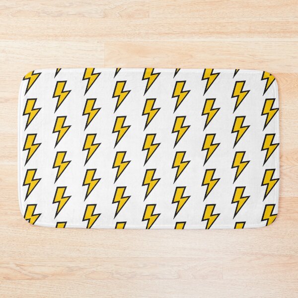 Item preview, Yellow Lightning Bolt with Black Outline  designed and sold by OneThreeSix.