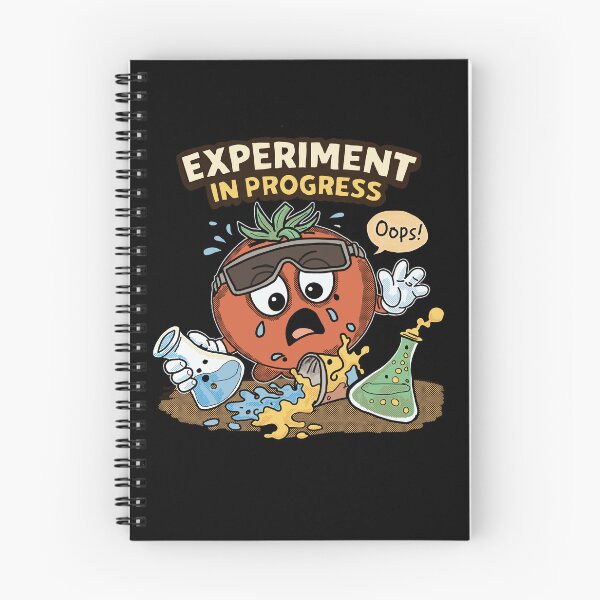 Item preview, Experiment in Progress – Funny Lab Assistant Tomato Science Cartoon designed and sold by Popstudio85.